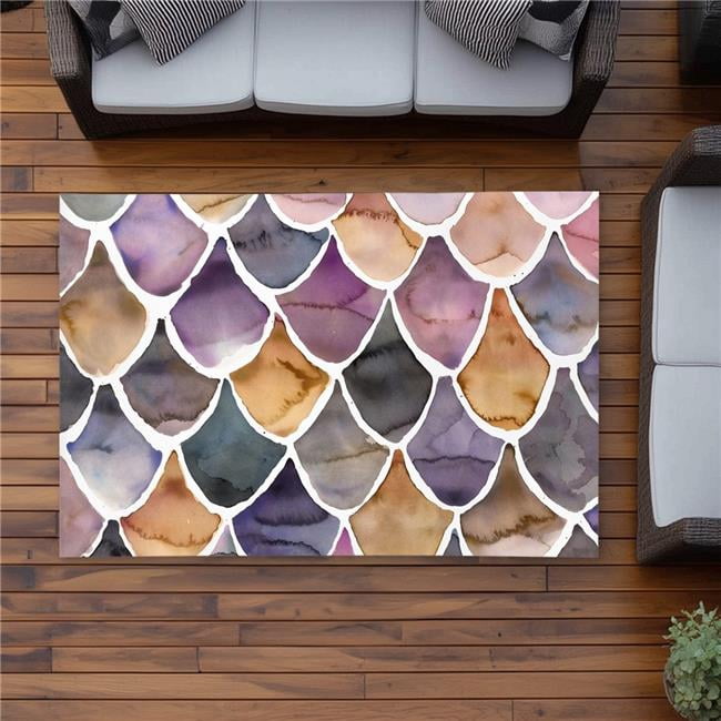 Begin Home Decor C1ROAR46298SWO 4 x 6 ft. Purple Like a Mermaid ...