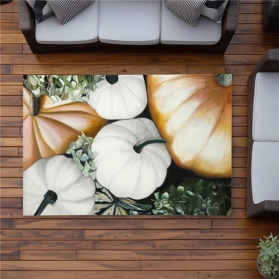 Begin Home Decor C1ROAR4684ZE66 4 x 6 ft. Fall Pumpkins Outdoor Area ...
