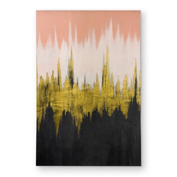 Begin Home Decor C1ROAR468UP9VB 4 x 6 ft. Abstract Zigzag Pattern Bedroom Outdoor Area Rug - Home Decor - Rectangle