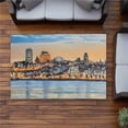thumbnail image 1 of Begin Home Decor C1ROAR46BGU37Y 4 x 6 ft. Skyline of Quebec City - Orange Contemporary Outdoor Rug - Rectangle, 1 of 1