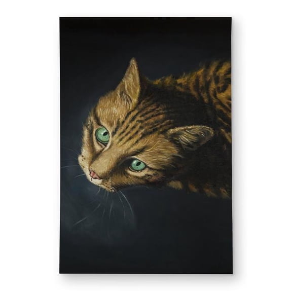 Begin Home Decor C1ROAR46FR77BK 4 x 6 ft. Bengal Cat Outdoor Area Rug - Modern Bedroom Home Decor - Rectangle