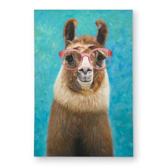 Begin Home Decor C1ROAR46JEIJ3R 4 x 6 ft. Lovable Llama Bedroom Rug - Kids Outdoor Area Decor - Rectangle