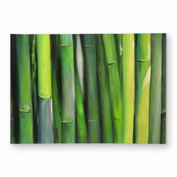Begin Home Decor C1ROAR57AREHXD 5 x 7 ft. Bamboo Plant - Botanical Landscapes Outdoor Area Rug for Decor - Rectangle