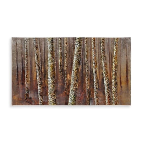 Begin Home Decor C1TCLRGE2IPBO4 58 x 102 in. Forest Tablecloth - Brown Trees Design for Indoor & Outdoor Use