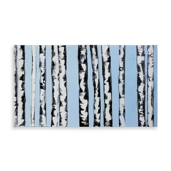 Begin Home Decor C1TCLRGE6YPXRR 58 x 102 in. Blue Birches Tablecloth - Indoor & Outdoor Home Decor Essential
