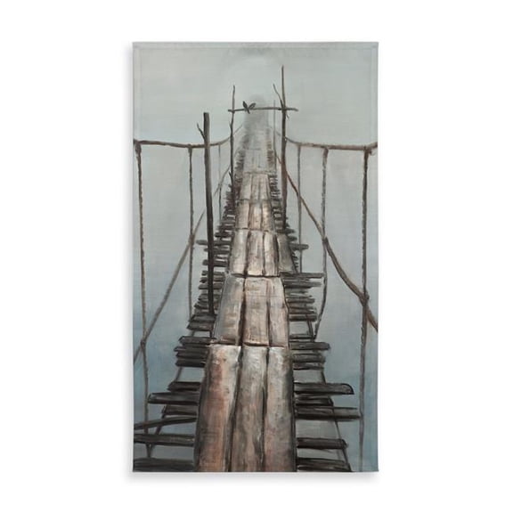 Begin Home Decor C1TCLRGER6B3G6 58 x 102 in. Old Abandoned Bridge Tablecloth - Indoor & Outdoor Home Decor