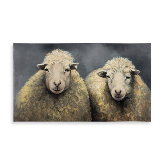 Begin Home Decor C1TCLRGEZ4AP56 58 x 102 in. Wool Sheeps Tablecloth - Farm Animal Decor for Home & Garden