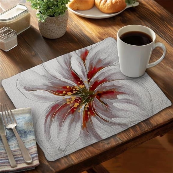 Begin Home Decor C4BP1418HYB6WV 14 x 18 in. Resplendent Pink Orchid Braided Polyester Placemat - Home Decor - Set of 4
