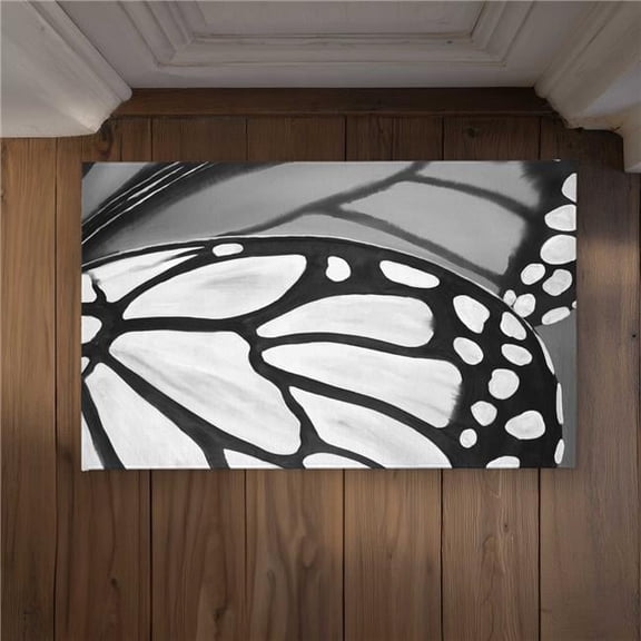 Begin Home Decor CODM2134FB1K09 21 x 34 in. Butterfly Wings Closeup Door Mat - Indoor & Outdoor Home Decor