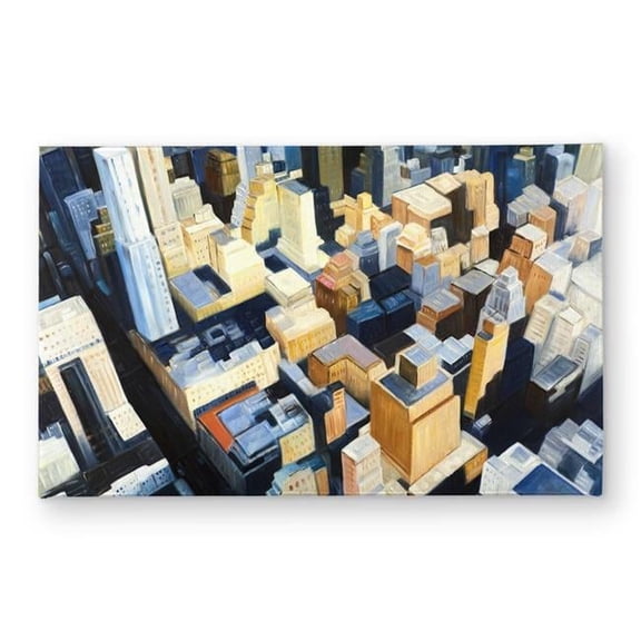 Begin Home Decor CODM2134TDE1BZ Manhattan View Empire State Building Door Mat - Home Decor - 21 x 34 in.