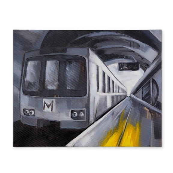 Begin Home Decor CPPM1418G9EXZ5 14 x 18 in. Subway Train Polyester Placemat - Modern Home Decor Dining