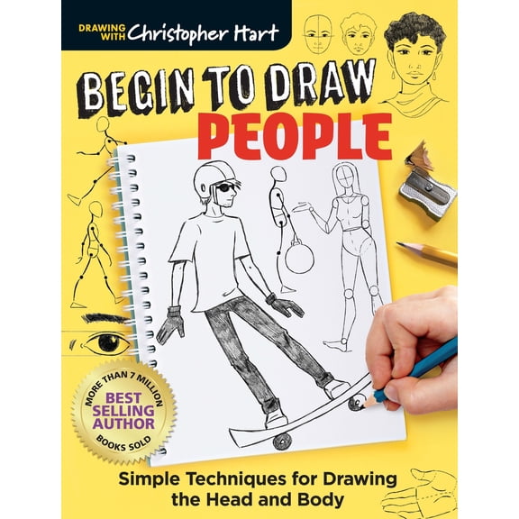Pre-Owned Begin to Draw People: Simple Techniques for Drawing the Head and Body (Paperback) 1684620007 9781684620005
