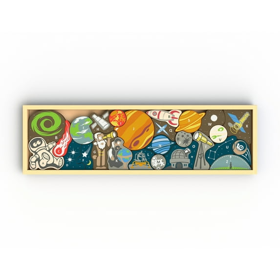 BeginAgain Space A to Z Alphabet Puzzle