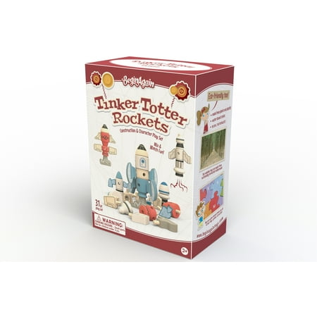 BeginAgain Tinker Totter Rockets Construction Character Play Set