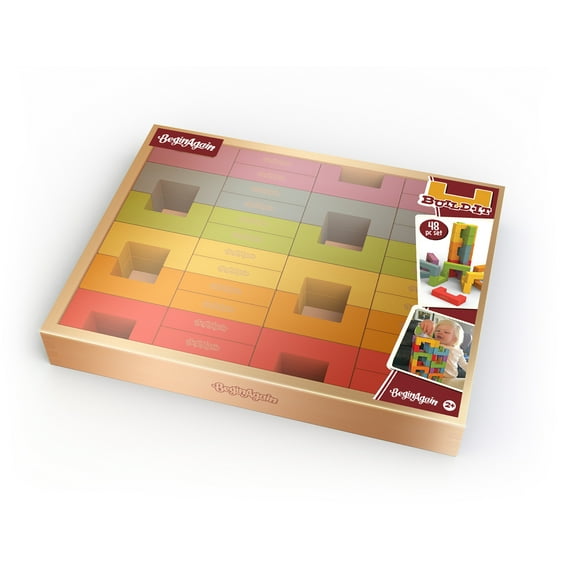 BeginAgain U Build It Blocks Deluxe 48 Piece Block Buiding Set