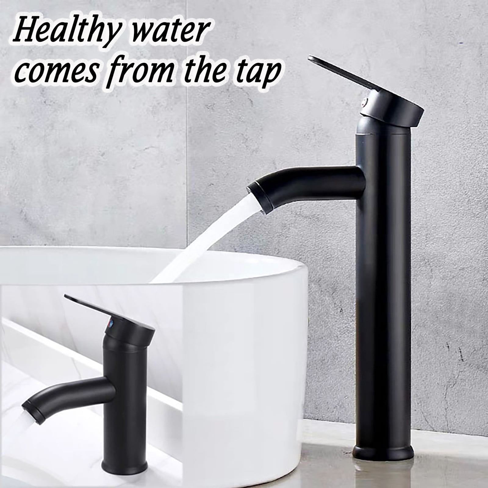 Begine Clearance! Cleaning Supplies, Matte Black Copper Faucet Single ...
