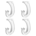 Begine Hooks Clearance,Hanging J Shape Closet Rod Bracket White C,J