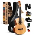 thumbnail image 1 of Beginner Acoustic Guitar Kit, 3/4 Junior Size All Wood Instrument, 36" Natural Wood Gloss, Right-Handed, 1 of 7