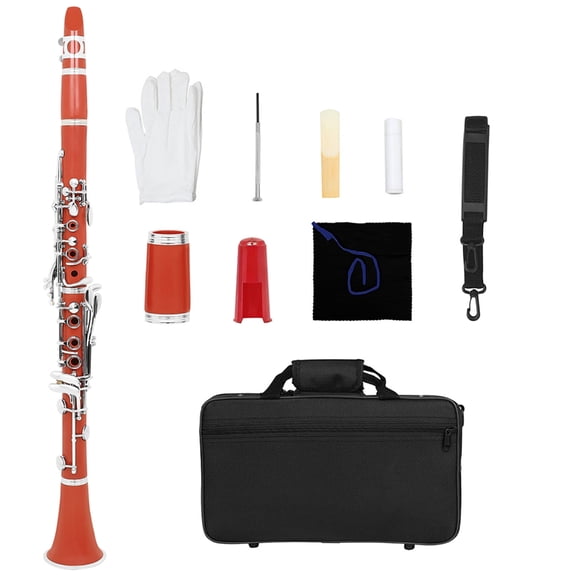 Beginner Bb Clarinet with Copper Keywork and Comfortable Finger Positioning Great for Learning and Outdoor Concerts