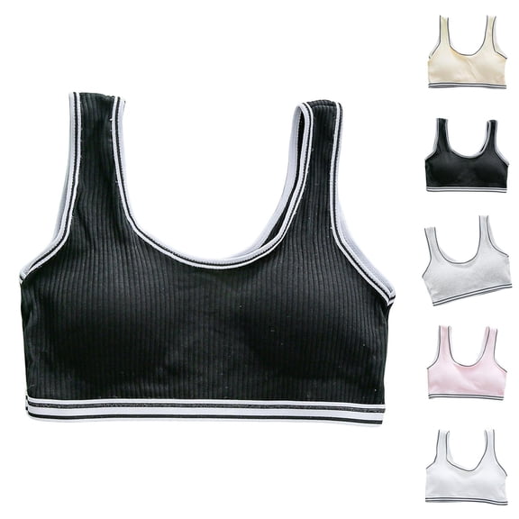 Beginner Bra Sports Bras for Girls Girls Underwear Crop Top Bra Seamless Sports Bra Training Lightweight Camisole for Teens and Kids