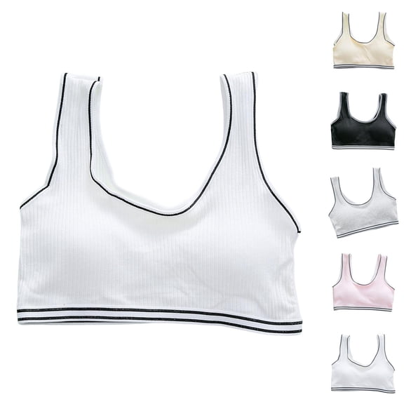 Beginner Bra Sports Bras for Girls Girls Underwear Crop Top Bra Seamless Sports Bra Training Lightweight Camisole for Teens and Kids