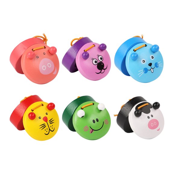 Beginner Castanets Musical Toy Percussion Rhythm Clapper for Development