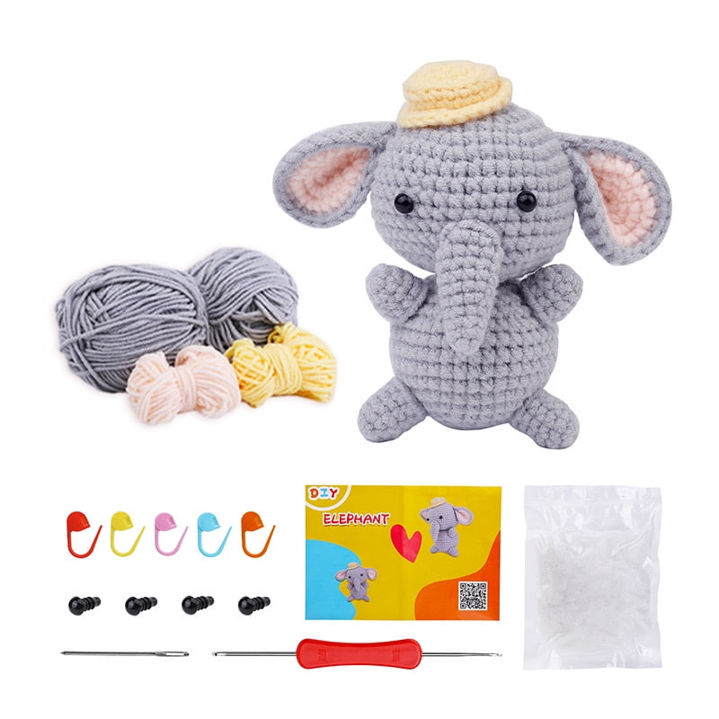 Beginner Crochet Amigurumi Kit 4 Cute Animals Whale, Chick, Penguin