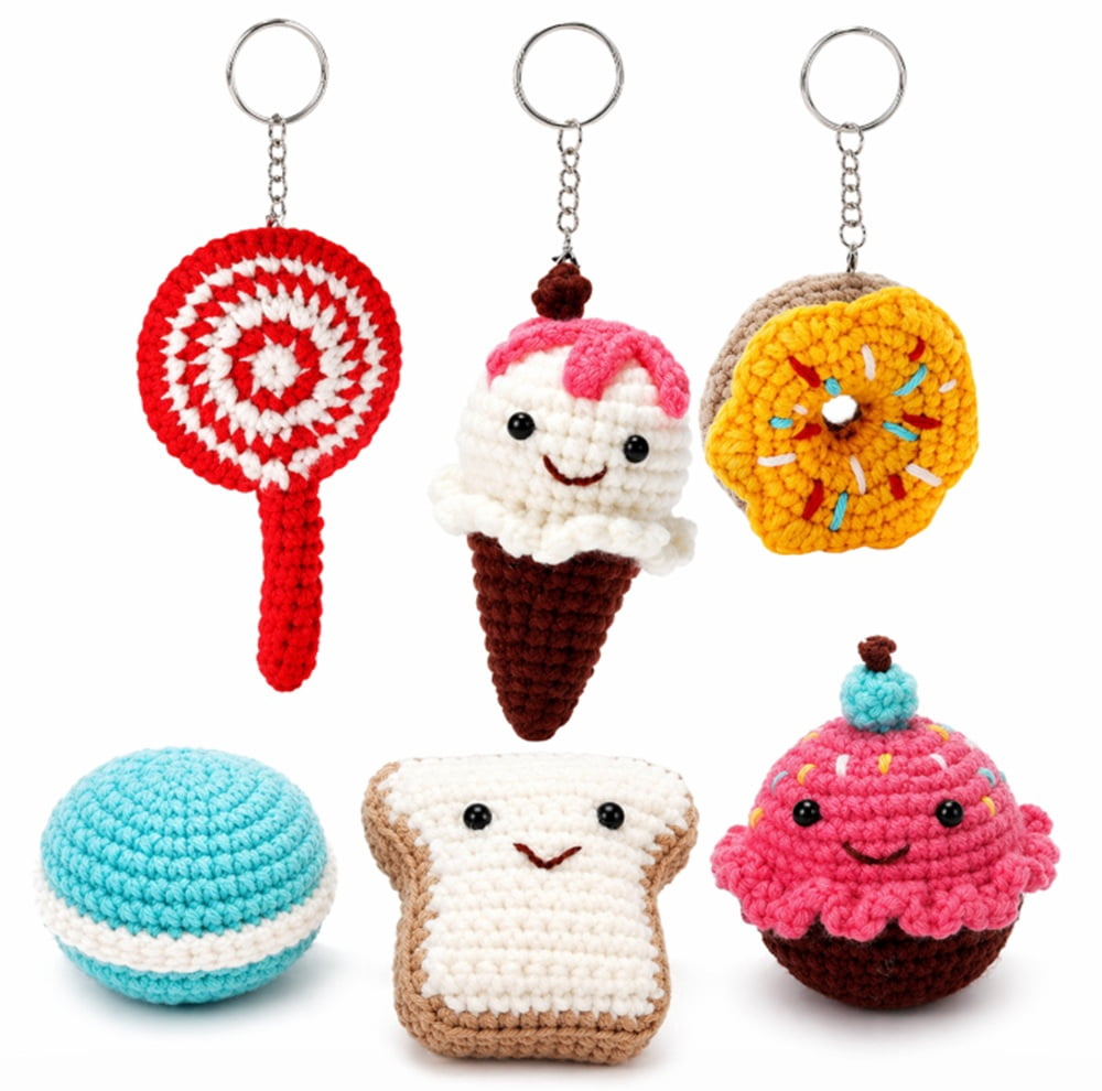 6 Pack Desert Crochet Kit for Beginners, Desert Amigurumi Starter Set with Step by Step Video Tutorials, TIKA