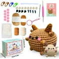 Beginner Crochet Kit for Adults and Kids Cute Large and Small Lamb