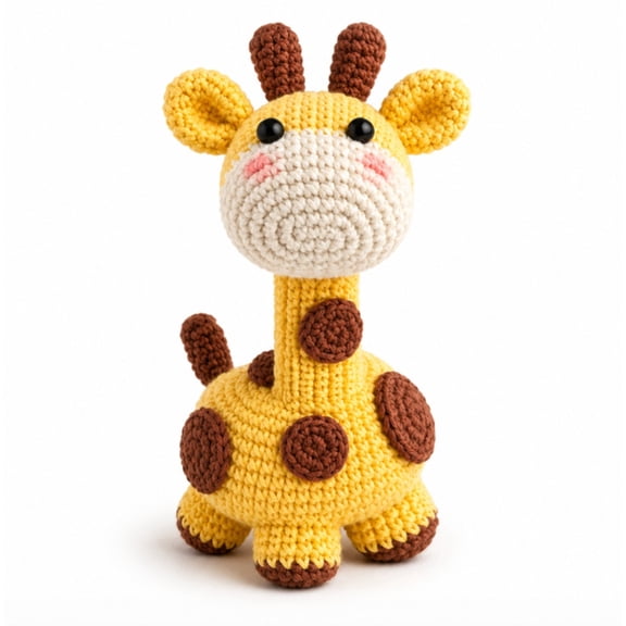 Beginner Crochet Kit for Making Giraffe, Crochet Animal Craft Kit with Video Tutorial, TIKA