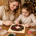 thumbnail image 1 of Beginner DIY Diamond Art Kit with Frame, 5D Rhinestone Paint by Numbers for Kids Adults, Creative Holiday Craft Set for Home Decor 7.87in (Floral Wreath), 1 of 5