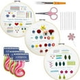 thumbnail image 1 of Beginner Embroidery Kit, Qiopertar Under $5 Embroidery Beginner's Kit Diy Beginner's Instruction Kit Needle And Thread Set, 1 of 1