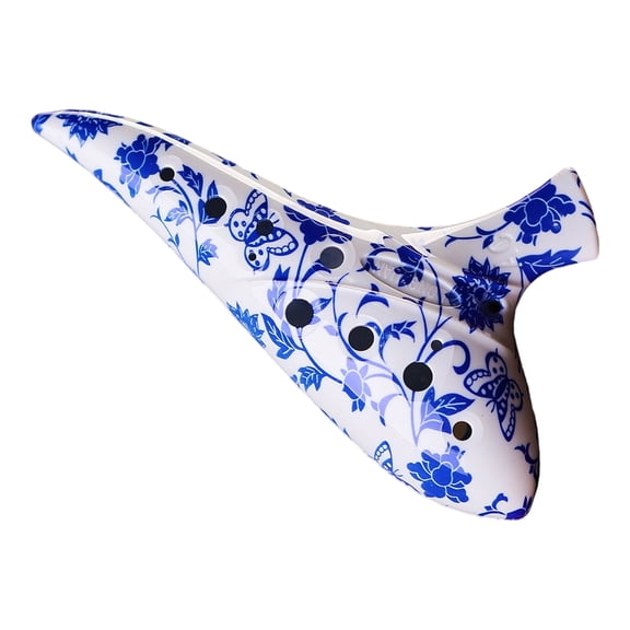 Beginner Friendly 12 Hole Ceramic Ocarina Compact Construction Suitable for Home Practice and Artistic