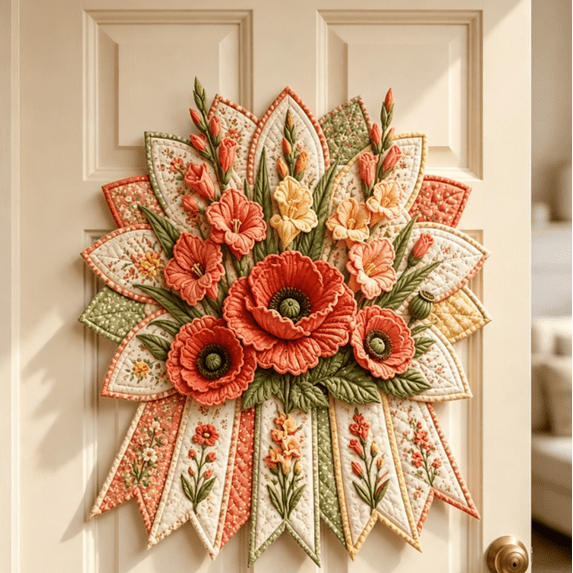 Beginner-Friendly 12-Month Birth Flower Quilted Wall Hanging Sewing Kit