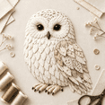 thumbnail image 1 of Beginner-Friendly 3D Patchwork Bird DIY Craft Kit, Multiple Bird Patterns Vintage Patchwork Fabric Art Kit for Home Wall Ornament Creation Owl, 1 of 8