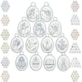 thumbnail image 1 of Beginner-Friendly DIY Heirloom Oval Embroidery Ornament Kit Collection Handmade Christmas Embroidery Craft Kit for Holiday Decor Gift and Creative Home Display (angel), 1 of 7