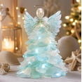 thumbnail image 1 of Beginner-Friendly DIY Lighted Sea Glass Santa Christmas Decor Kit,Complete Kit with Sea Glass Pieces,Warm Fairy Lights & Step-by-Step Guide Included,Coastal Holiday Craft(A5), 1 of 5