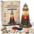 thumbnail image 1 of Beginner-Friendly DIY Lighted Sea Glass-Style Lighthouse Kit Collection, Complete Kit with Sea Glass-Style Pieces, Gift for Craft Lovers, Handmade Home Decor&nbsp;(J), 1 of 7