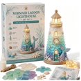 thumbnail image 1 of Beginner-Friendly DIY Lighted Sea Glass-Style Lighthouse Kit Collection, Complete Kit with Sea Glass-Style Pieces, Gift for Craft Lovers, Handmade Home Decor&nbsp;(D), 1 of 7
