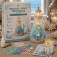 thumbnail image 1 of Beginner-Friendly DIY Lighted Sea Glass-Style Lighthouse Kit Collection Ocean Inspired Craft Kit for Coastal Home Decor Seasonal Display and Handmade Projects (mermaid lagoon), 1 of 7