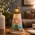 thumbnail image 1 of Beginner-Friendly DIY Lighted Sea Glass-Style Lighthouse Kit,DIY Sea Glass Lighthouse Kit Collection with Pieces & Guide,Adults Craft Kit,Handmade Ocean Beach Decor for Craft Lovers, 1 of 9