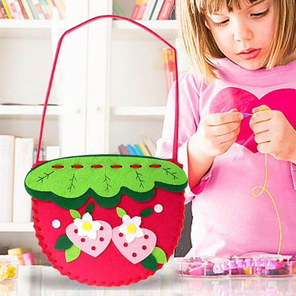 Beginner-Friendly Kids DIY Sewing Kit with Pre-Cut Non-Woven Fabric, Embroidery Threads & Step-by-Step Guide - Creative Craft Set for Kids & Adults - Develops Fine Motor Skills