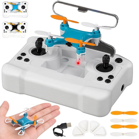 Beginner-Friendly Mini Drone with LED Lights & Propeller Guards, Stunt Flyer Micro Quadcopter with Altitude Hold for Indoor & Outdoor Flying