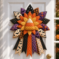thumbnail image 1 of Beginner-Friendly Oversized Halloween Character Quilted Door Hanger Sewing Kit Handmade DIY Craft Set for Halloween Home Decor Front Door Decoration and Seasonal Display (corn bloom), 1 of 8
