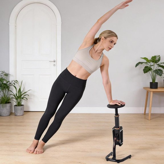 Beginner Friendly Squat Assist Trainer Machine, Multi-Function Home Gym Leg & Glute Workout Equipment, Adjustable Deep Squat Hip Thrust Exercise Bench for Indoor Lower Body Training