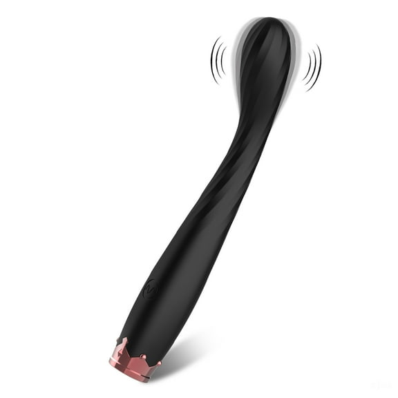 Women Vibrator, XBONP G Spot Vibrator Finger Vibrator Sex Toys with 10 Modes Powerful Clitoral Stimulator Vibrating Massager Wand for Women, Black
