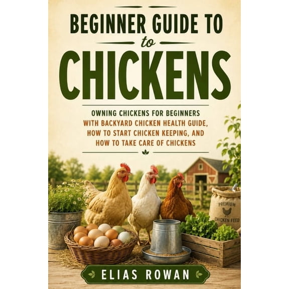 Beginner Guide to Chickens: Owning Chickens for Beginners with Backyard Chicken Health Guide, How to Start Chicken Keepi, (Paperback)