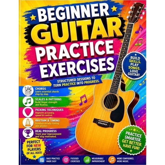 Beginner Guitar Practice Exercises: Structured sessions to turn ...