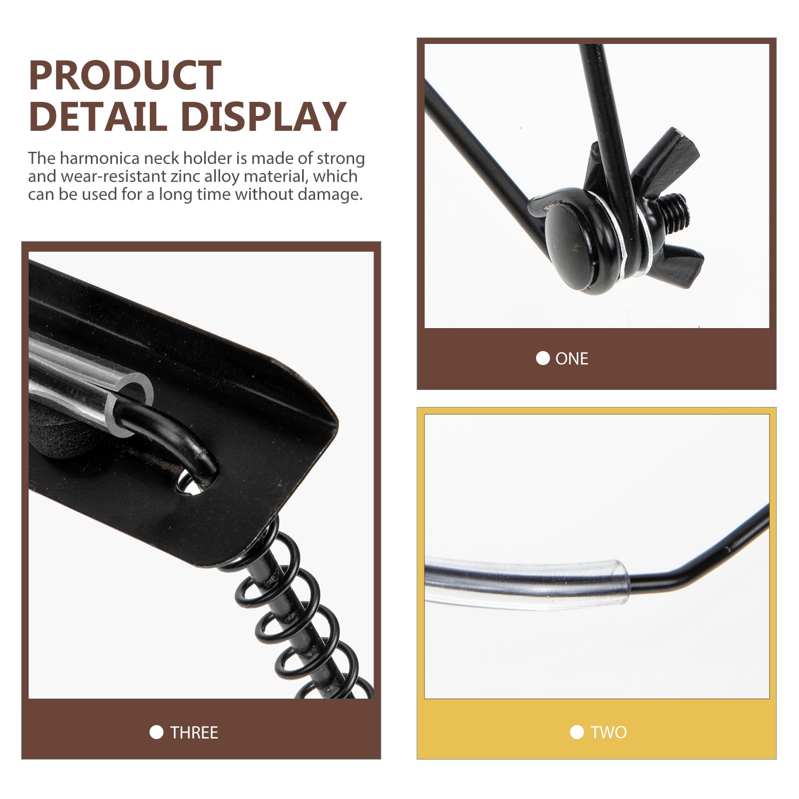 Beginner Harmonica Neck Holder Adjustable Mouth Organ Stand Harmonica