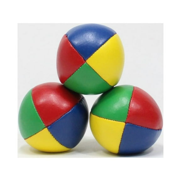 Beginner Juggling Balls - Set of 3 - High Quality - Soft - Easy Juggling Balls by YoYoSam (Red/Blue/Green/Yellow)